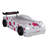 Fleura Race Car Design Twin Bed, White