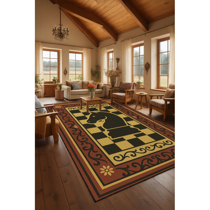 Tapis blanc tissé Mosso, 6'7" x 9'10"
