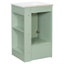Meuble-lavabo moderne et compact avec lavabo en céramique-919163789