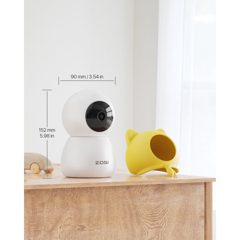 C516 4MP WIFI Security Camera, 360° PTZ Indoor Pet Monitor, Motion Track, 2-Way Audio