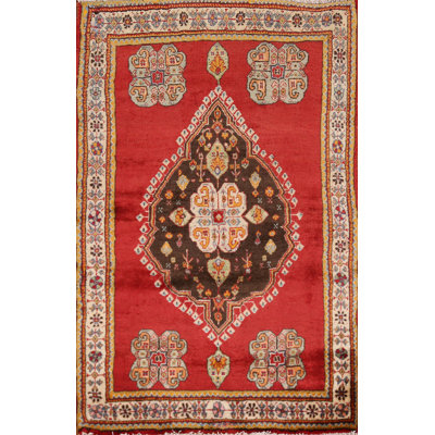 Tapis traditionnel en laine Medallion 3x4