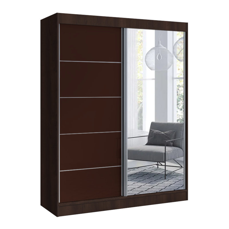Armoire Charlisha, Noir, H 80 po x l 59 po x P 25,5 po