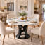 with Iron Base Dining Table