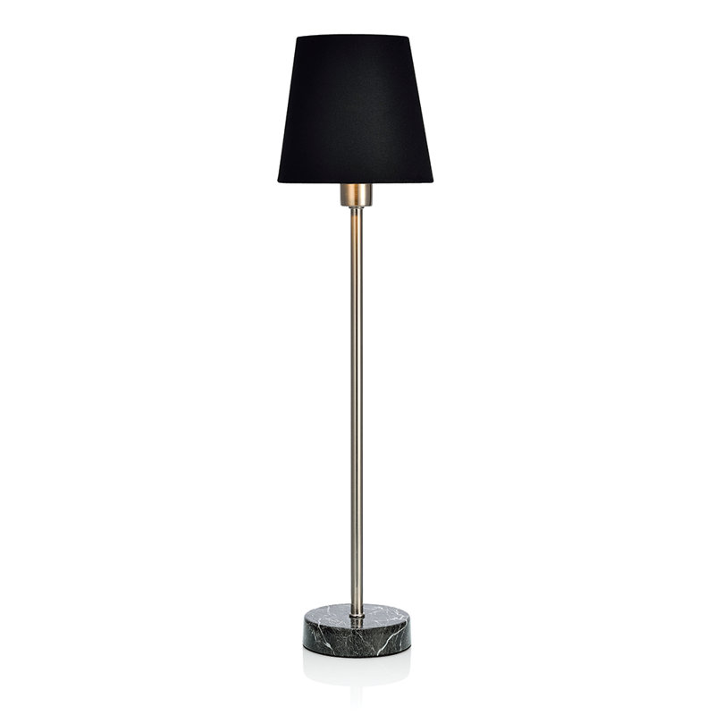 Paleys Metal Table Lamp, Steel/Black