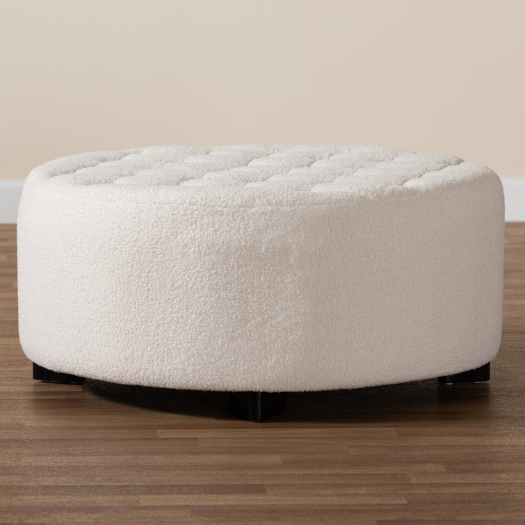 Zijada 34.3 Wide Tufted Round Cocktail Ottoman