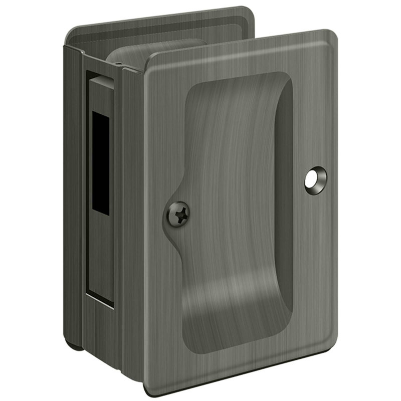 Récepteur de porte coulissant Deltana SDAR325U15A HD, Antique Nickel