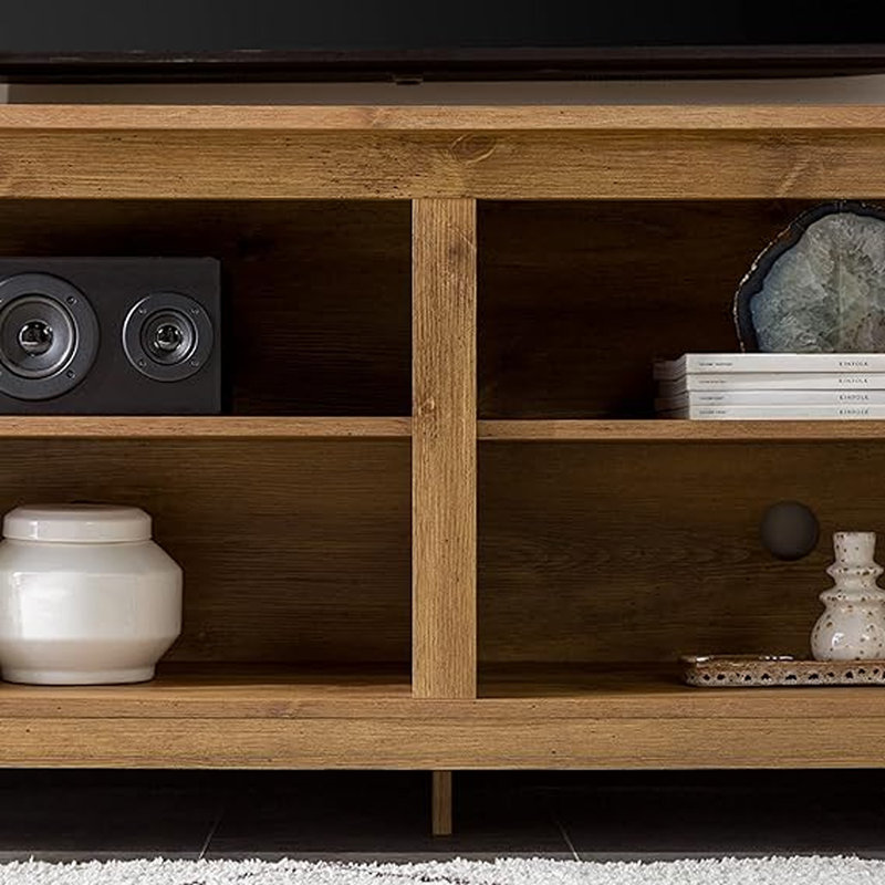 Sunbury Open Storage TV Stand, Barnwood, 58"