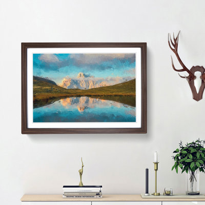 Lago delle Baste Mountain in Italy - Picture Frame Painting Print