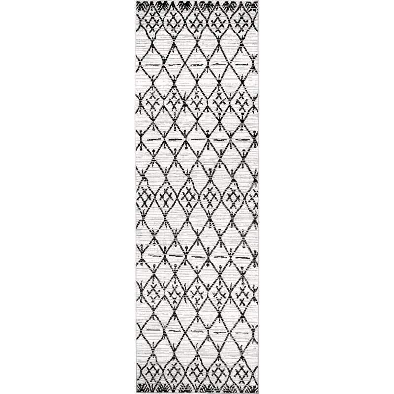 Tapis tribal Trellis SpinClean, Tapis de couloir 2 pi 8 po x 8 pi