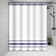 Minimalist Striped Shower Curtain Set, Waterproof Polyester Fabric Bathroom Curtain With Hooks For Standard Bathtub, Quick-Dry And Machine Washable-23030495