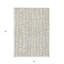 Tapis intérieur lavable abstrait ivoire 3 pi x 5 pi