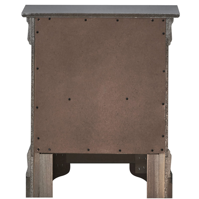 Table de chevet moderne noir métallique, 24 po de hauteur x 21 po de largeur, 16 po de profondeur, deux tiroirs spacieux pour faciliter l'organisation, une finition parfaite, convient à diverses pièces de décoration, entièrement