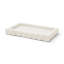 Plateau rectangulaire en marbre blanc Camellia