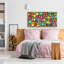  «Summer Doodles» par Matt Wills, art mural en verre acrylique, 48 po x 24 po