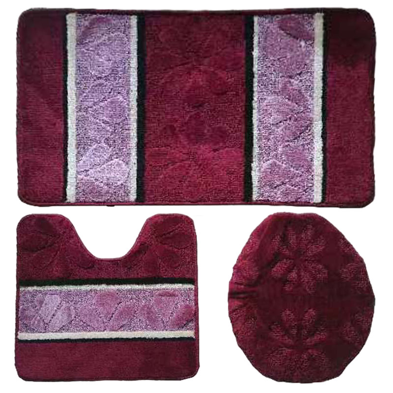 Mazie Non-Slip, Burgundy/Beige