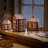Gingerbread 6.7'' H Stoneware Tabletop Lantern