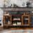 Laly 50.4"W TV Stand for TVs up to 55 inch with Open Shelves, Industrial Entertainment Center with Storage Cabinets and Adjustable Shelves, Modern Media Console with Metal Frame for Living Room, Bedroom-1499539878