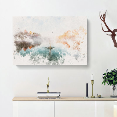 Lake Splash Watercolour - Wrapped Canvas
