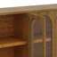 Buffet avec portes en verre et armoire arquée avec tablettes réglables-121377874