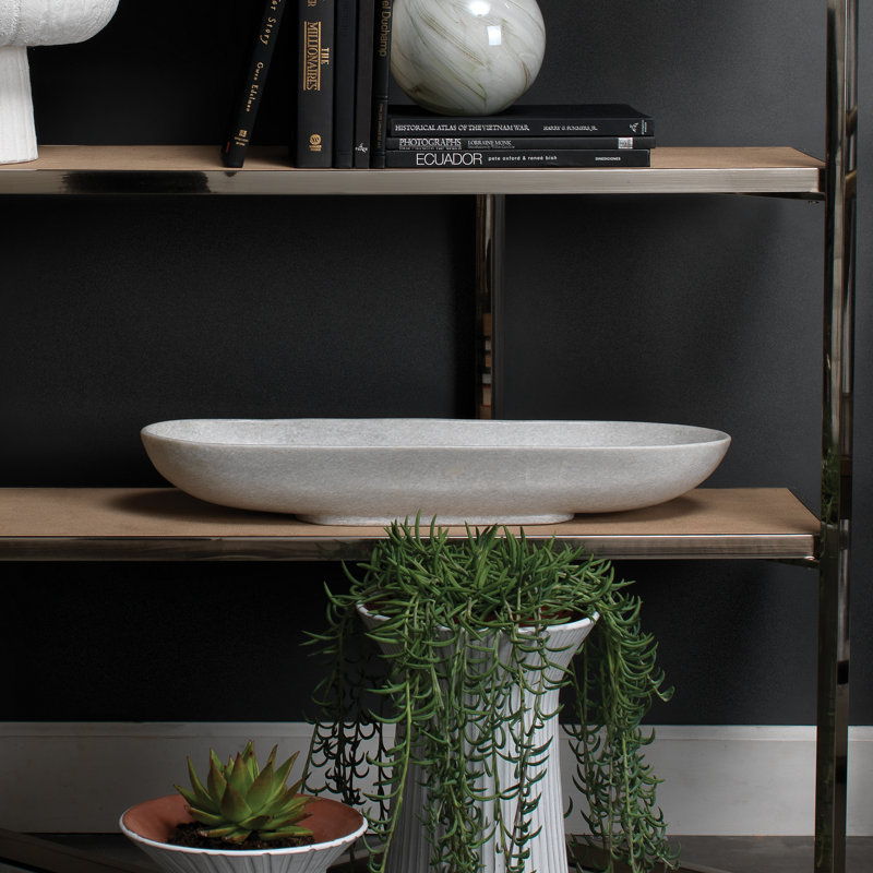 Handmade Marble Decorative Bowl, White