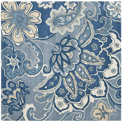 Tapis bleu Steve