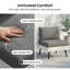 Ensemble de conversation modulaire en osier de patio pour 2 personnes avec coussins