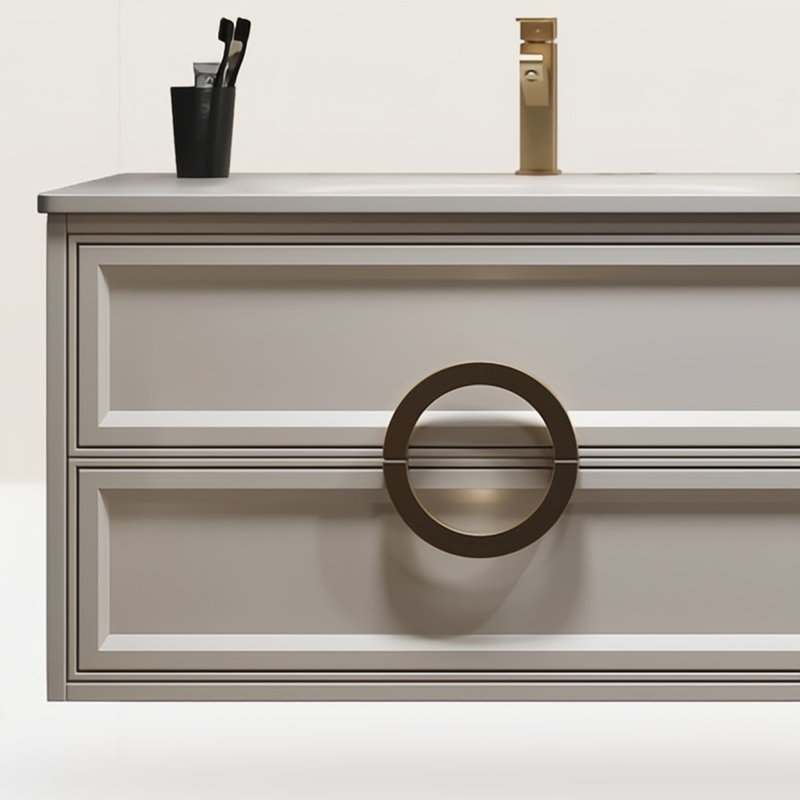 American-style double-basin bathroom cabinet, 52"