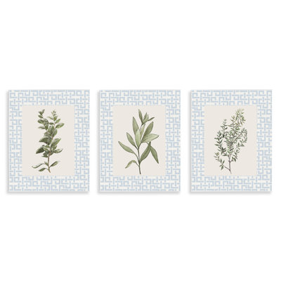 «Kitchen Herbs» sur plaque murale géométrique, design par Diannart