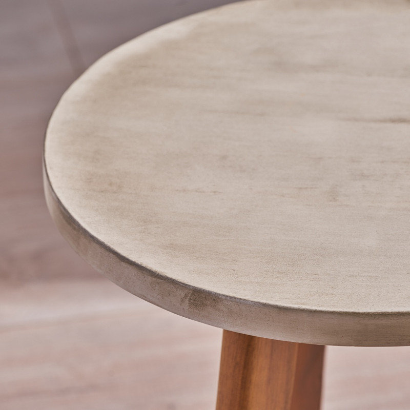 Marina Solid Wood Three Leg Side Table 50 lbs Weight Capacity
