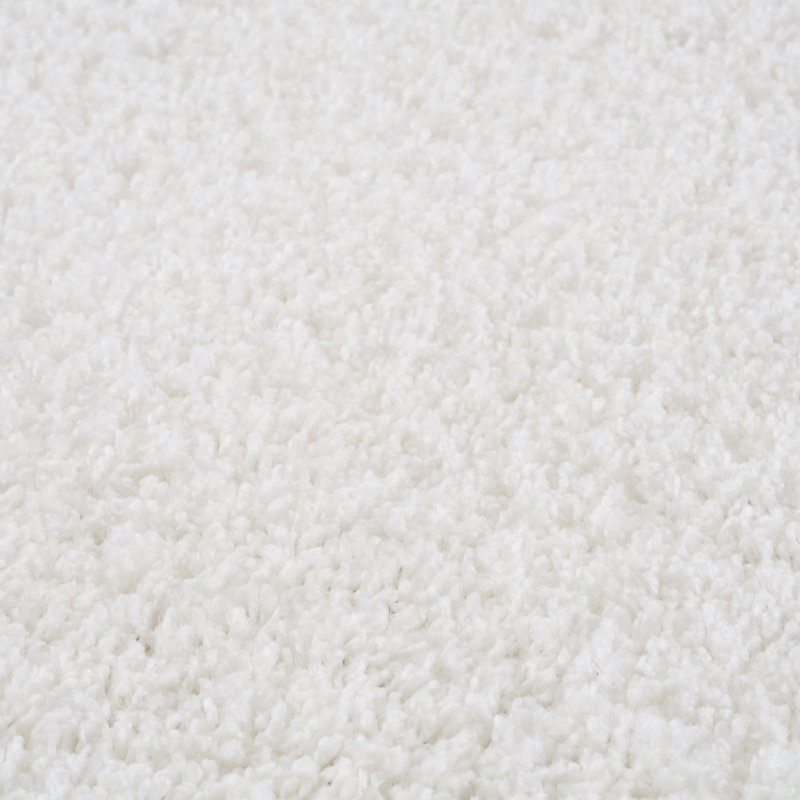 Myshaggy Collection Rugs Solid Design in White, Rectangle 120 x 170cm