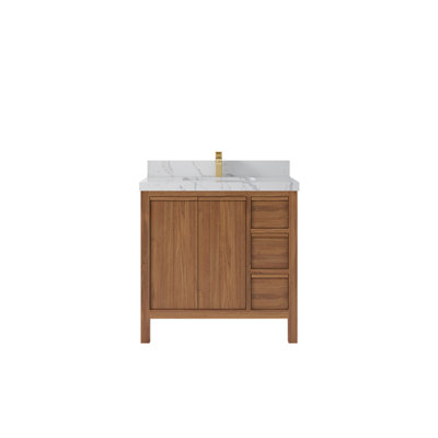 Teck Elizabeth 36 po X P 22 po De salle de bain D Quartz