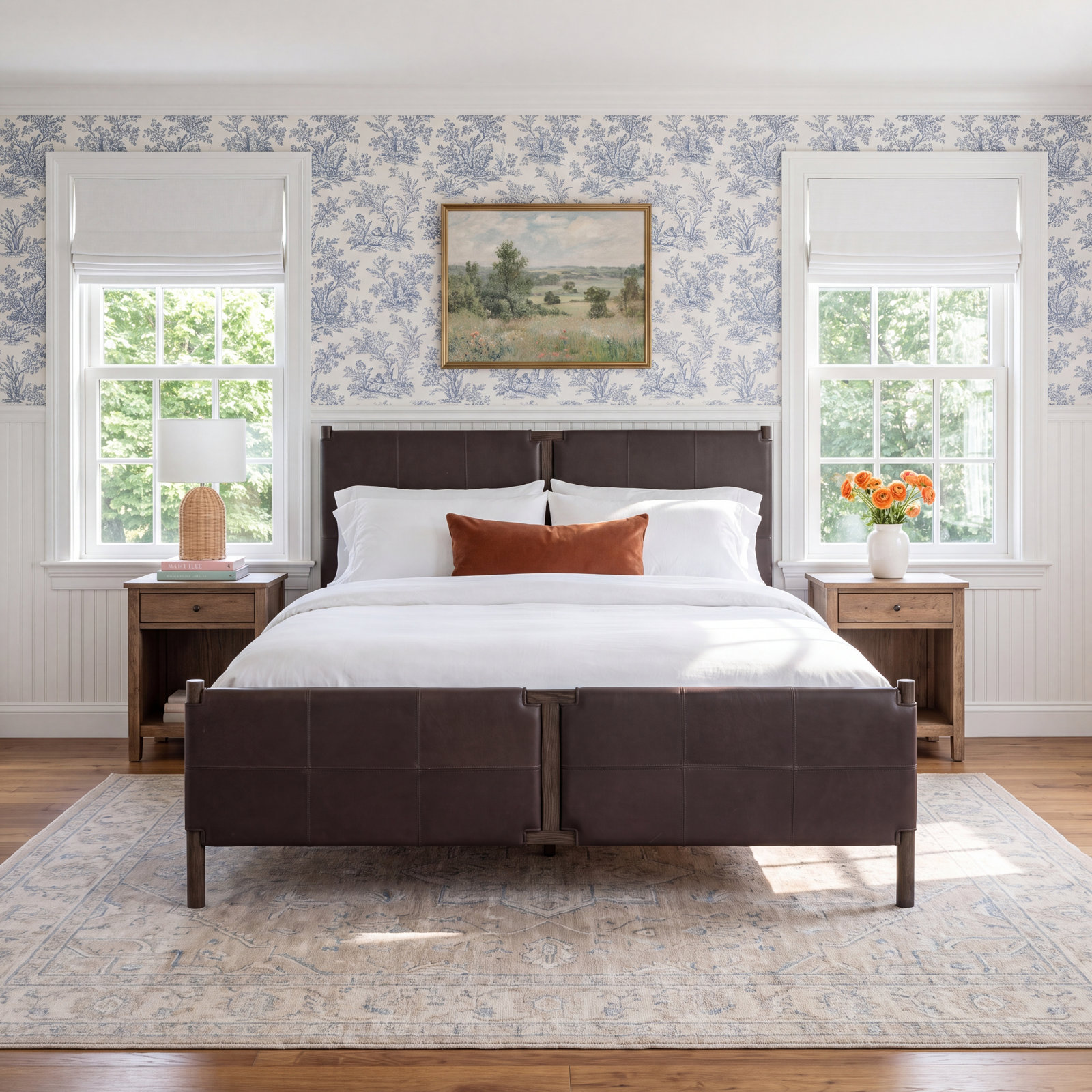 Sunita Upholstered Bed, King, Heirloom Sienna
