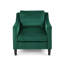 Fauteuil club en velours vert