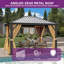 10 pi. D Pavillon de jardin en aluminium
