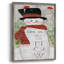 «Snowman Let It Snow», reproduction encadrée - bois massif-805168057