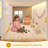 Low Loft Bed Twin Size With Stairs,7 Drawers, Bookcase And Led Lights, White-557267322