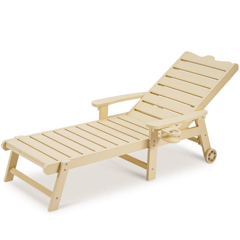 Méridienne d'extérieur en bois Tashenna