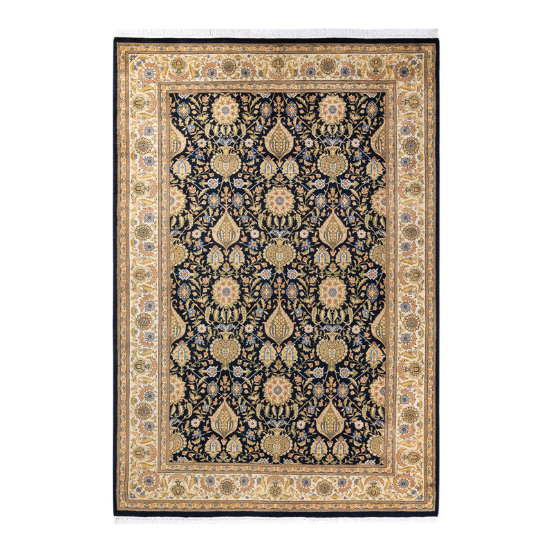 Classic One-of-a-Kind 6'2" X 9'1" Hand Knotted Area Rug