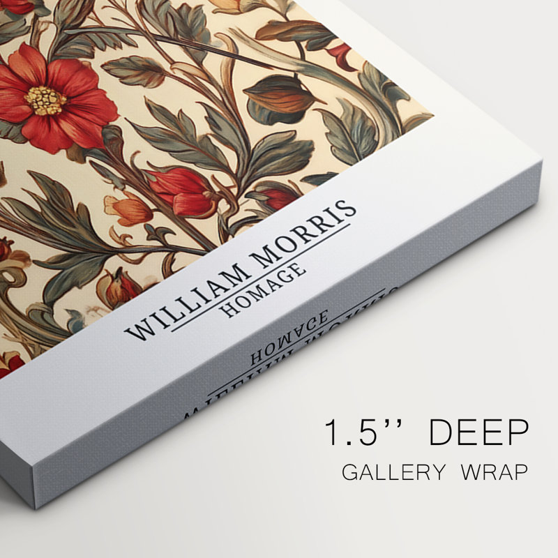 Série de pièces murales sur mesure de la collection CCIV de Wm Morris - 3 pièces, H 12 po x l 24 po