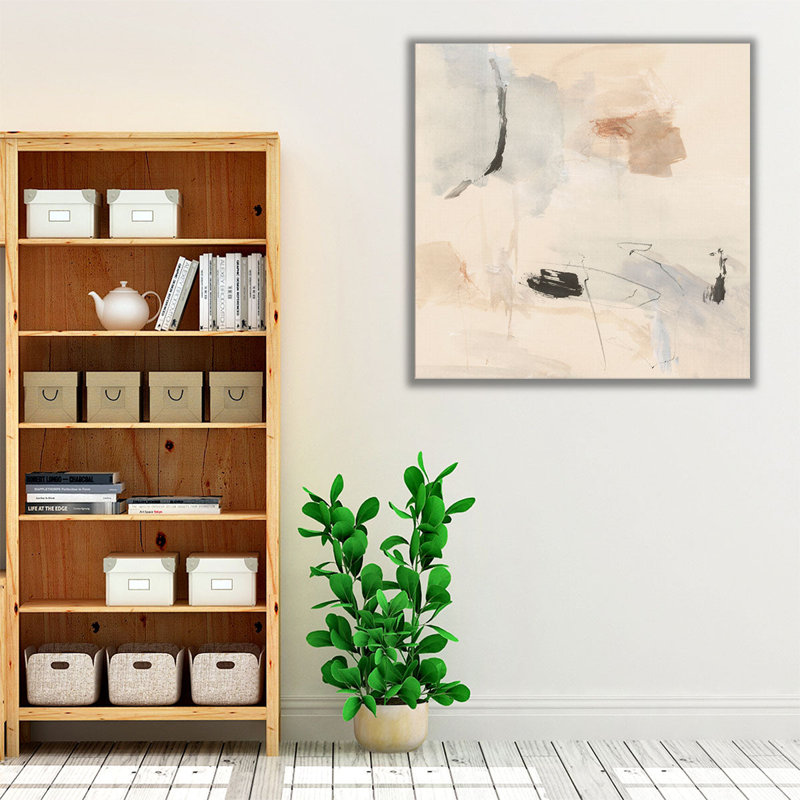 Oat et ardoise I - reproduction d'art sur toile, H 40 po x l 40 po