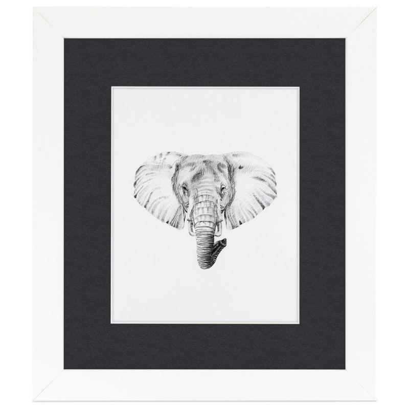Matte Picture Frame with Mat, Black
