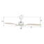 Ventilateur de plafond de 52 po sans lumière-1871350345
