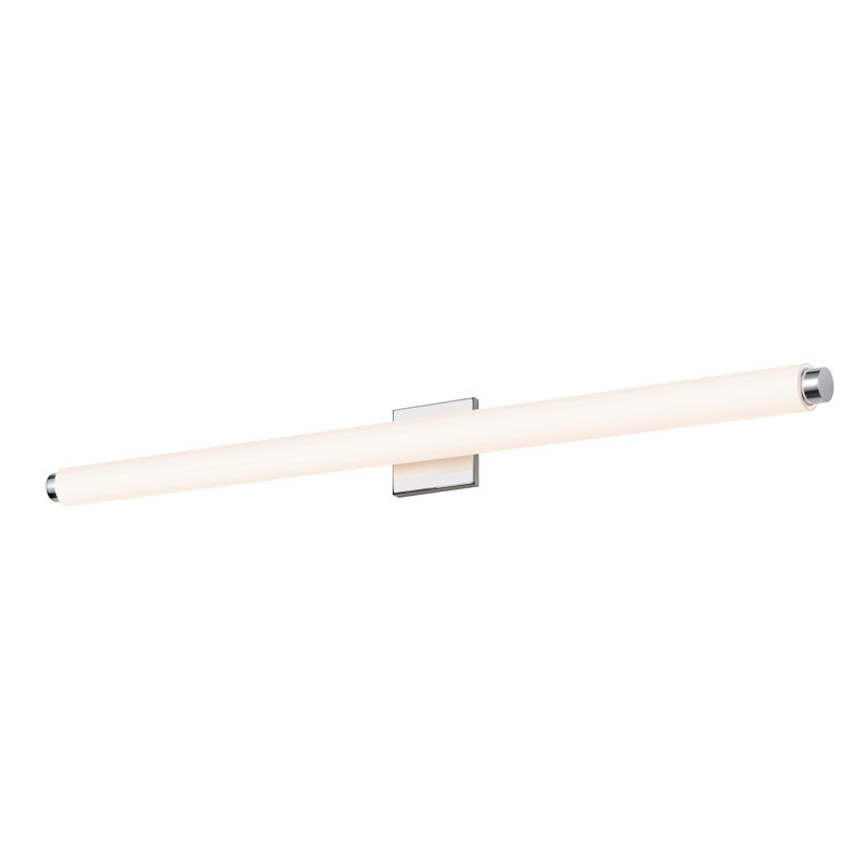 Tubo Slim 1 - Light LED Bath Bar, Polished Chrome, Drum