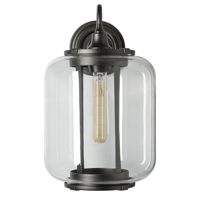 Fairwinds Outdoor Sconce - Clear Glass, Oil Rubbed Bronze, 14.7" H x 9" W x 11.2" D