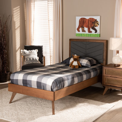 Upholstered Slat Bed