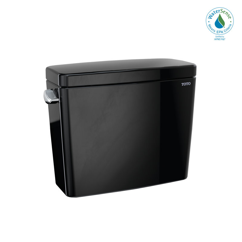 TOTO® Drake® 1.28 GPF Toilet Tank with WASHLET®+ Auto Flush Compatibility, Cotton White - ST776EA#01, Ebony