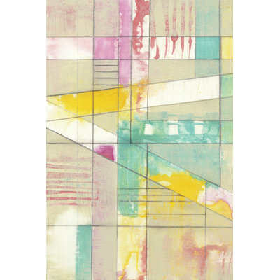 Pastel Ladder I - Wrapped Canvas Painting