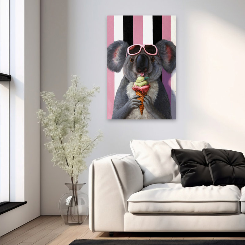 Icy régal - Art culinaire surréalisme urbain, H 36 po x l 24 po