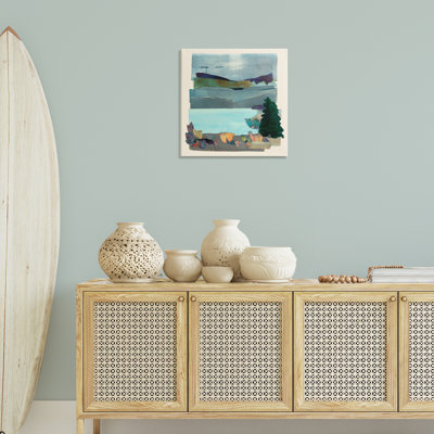 "Abstract Lake View Scene", art mural par Sara Everett