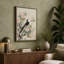 Bird Among Blossoms Japandi - Wrapped Canvas-1348721292-1348721294